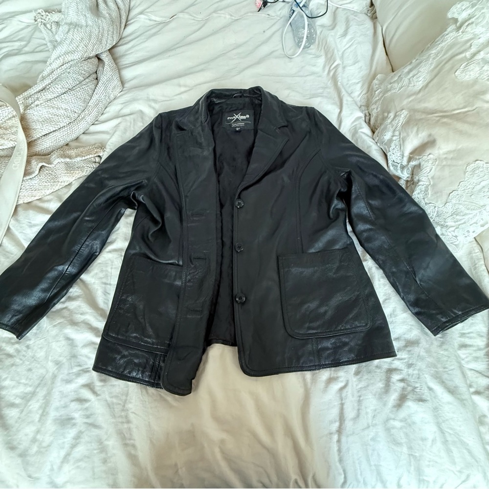 Maxima Black Military Field Jacket